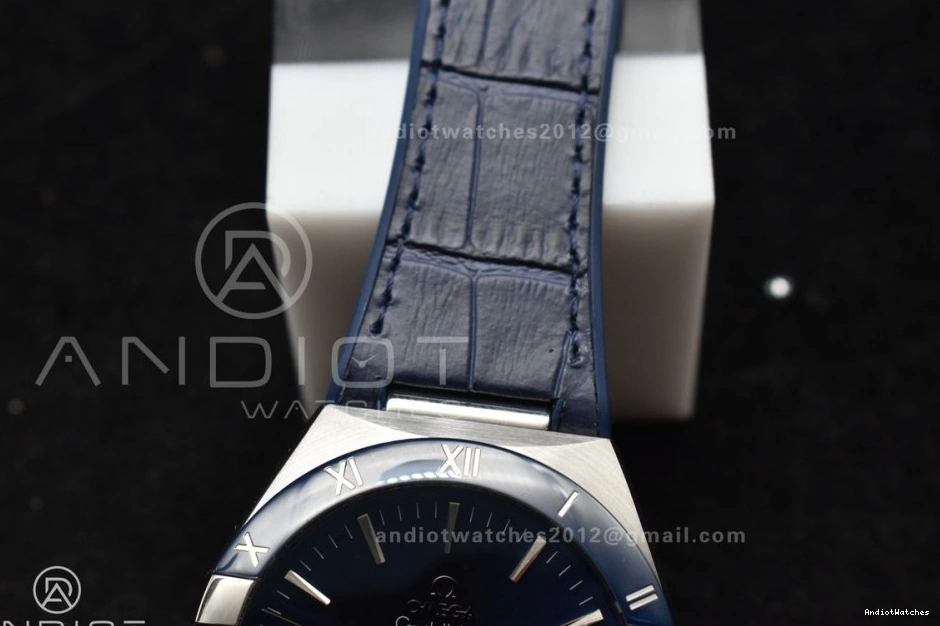 on Ceramic VSF Strap Gummy Blue Edition Clone Breathable 1:1 Blue Constellation A8900 SS 546 Blue Super Best Dial 0306